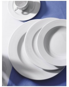 Assiette plate - Porcelaine blanche (mm:Ø120 - (Re