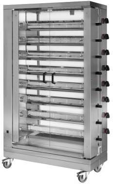Rôtissoire à Gaz 8 Broches - 48 poulets