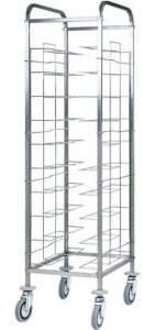 Chariot mobile inox - Acier inoxydable - 10 platea