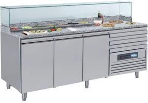 MEUBLE RÉFRIGÉRÉ de PRÉPARATION TABLE PIZZA ESPAGN