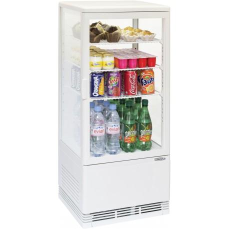 Mini vitrine réfrigérée positive 78 L Blanche