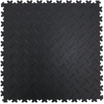 Dalles PVC diamant noir