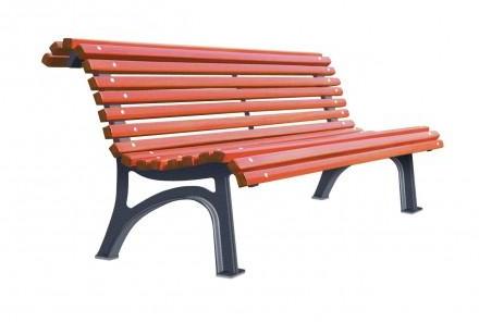 Banc en bois et fonte Plaza