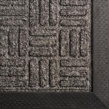 Tapis dentrée absorbant gris