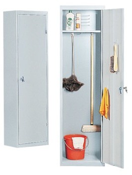 Armoire à balais grise - Acial - Armoire à balais