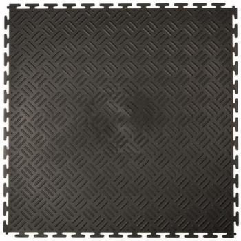Dalles PVC Checker noir
