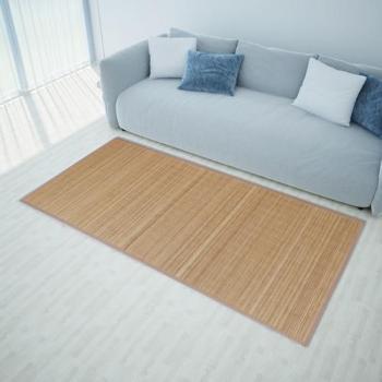 VidaXL Tapis en bambou brun à latte Rectangulaire