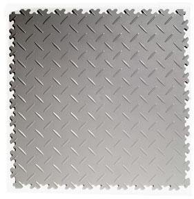 Dalles PVC diamant gris clair