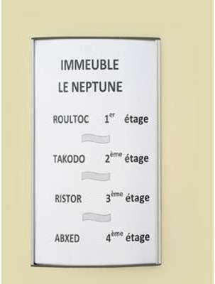 Plaque signalétique 300 x 420 mm