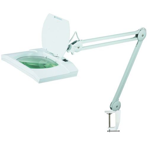 Lampe loupe rectangulaire fluo Manutan - 800 lm -