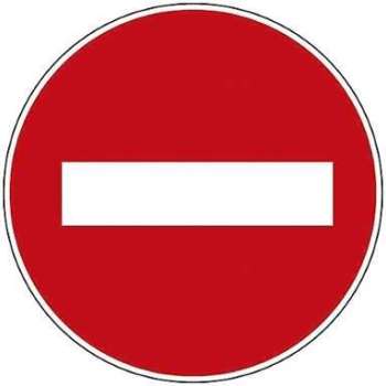 Panneau dinterdiction Sens interdit Novap