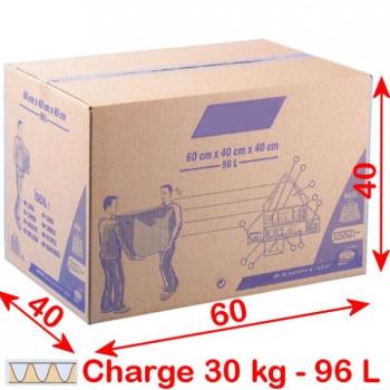 Cartons déménagement 96 litres