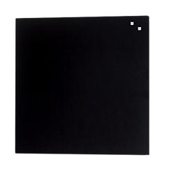 Tableau magnétique en verre trempé noir - 45 x 45