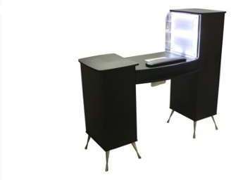 Table manucure haute gamme aspirateur éclairé par