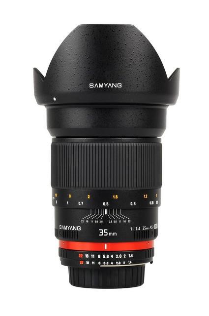 Objectif Samyang 35mm f/1.4 AS UMC Grand Angle Can