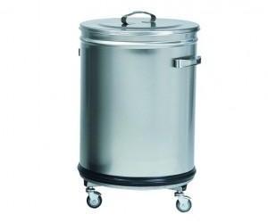 Poubelle Cylindrique à Dechets Inox 100 L - Materi