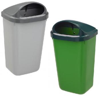 Poubelle plastique murale