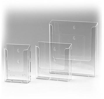 Porte brochure mural Transparent A5