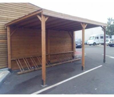 Abri vélos en bois 5 places