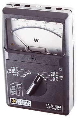 Wattmètre monophasé AC/DC CA404 - CHAUVIN-ARNOUX -