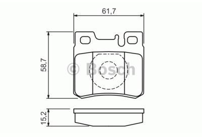 BOSCH - Kit de plaquettes de frein, frein à disque