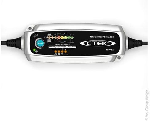 Chargeur plomb 12V/5A 230V CTek MXS 5.0 Test & Cha