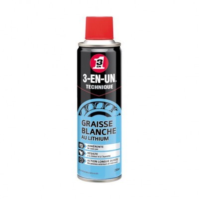 Graisse blanche au lithium en aérosol 250 ml