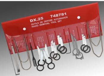Jeu doutils pour dépose autoradio FACOM