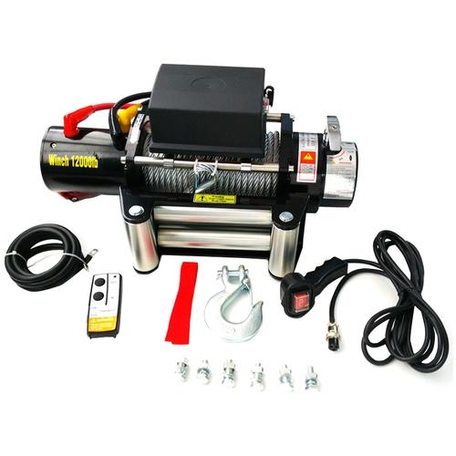 Treuil électrique 12V 5443KG 4800W, Treuil à câble