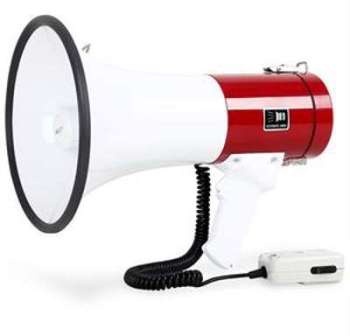 Auna Mégaphone 80W Haut-parleur Sirène Étanche 100