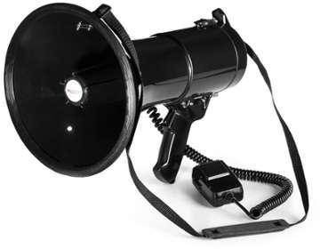 Auna MEGA080 Mégaphone 80W portée 500 à 700m - noi