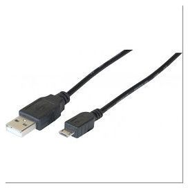 CORDON USB 2.0 ECO A / MICRO B NOIR - 0,5 M