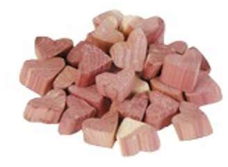 Lot de 15 coeurs en cèdre naturel,