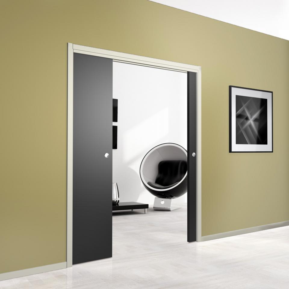 Châssis pour double porte coulissante en bois 1030