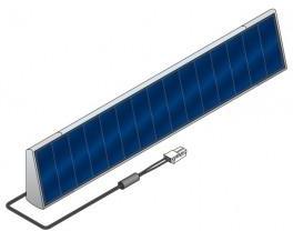 Panneau solaire volet roulant