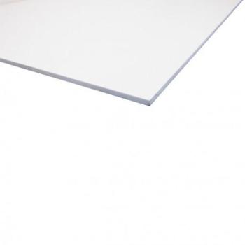 Plaque PVC expansé blanc Blanc - 100 cm / 50 cm /