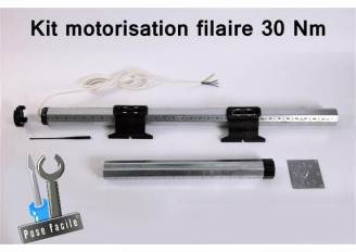 Kit axe motorisé pour volet roulant filaire