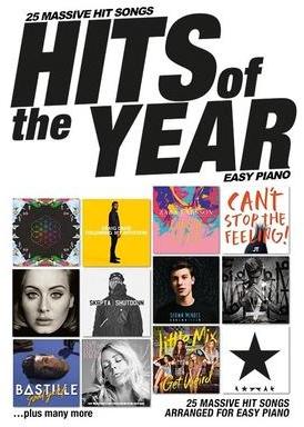 Hits Of 2016 Easy Piano