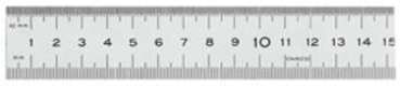 Réglet demi-rigide en inox section 30x0 8 mm longueur Réglet demi-rigide en inox