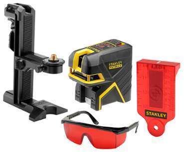 Niveau laser croix 5 points - SCP5 rouge STANLEY Niveau laser croix 5 points