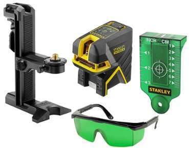 Niveau laser croix + 5 points - SCP5 vert STANLEY