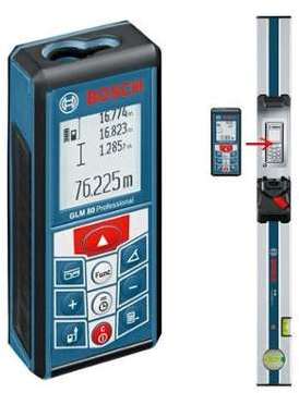 Bosch télémètre laser 80m + niveau r60 = glm 80+r6