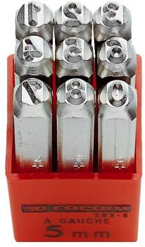 Jeu de 9 chiffres à frapper h6mm FACOM