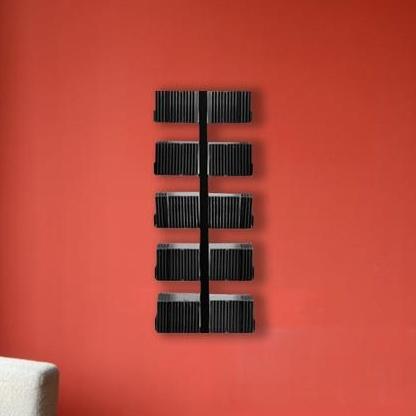 CD-arbre - Étagère murale I petite - noir/10 rayon