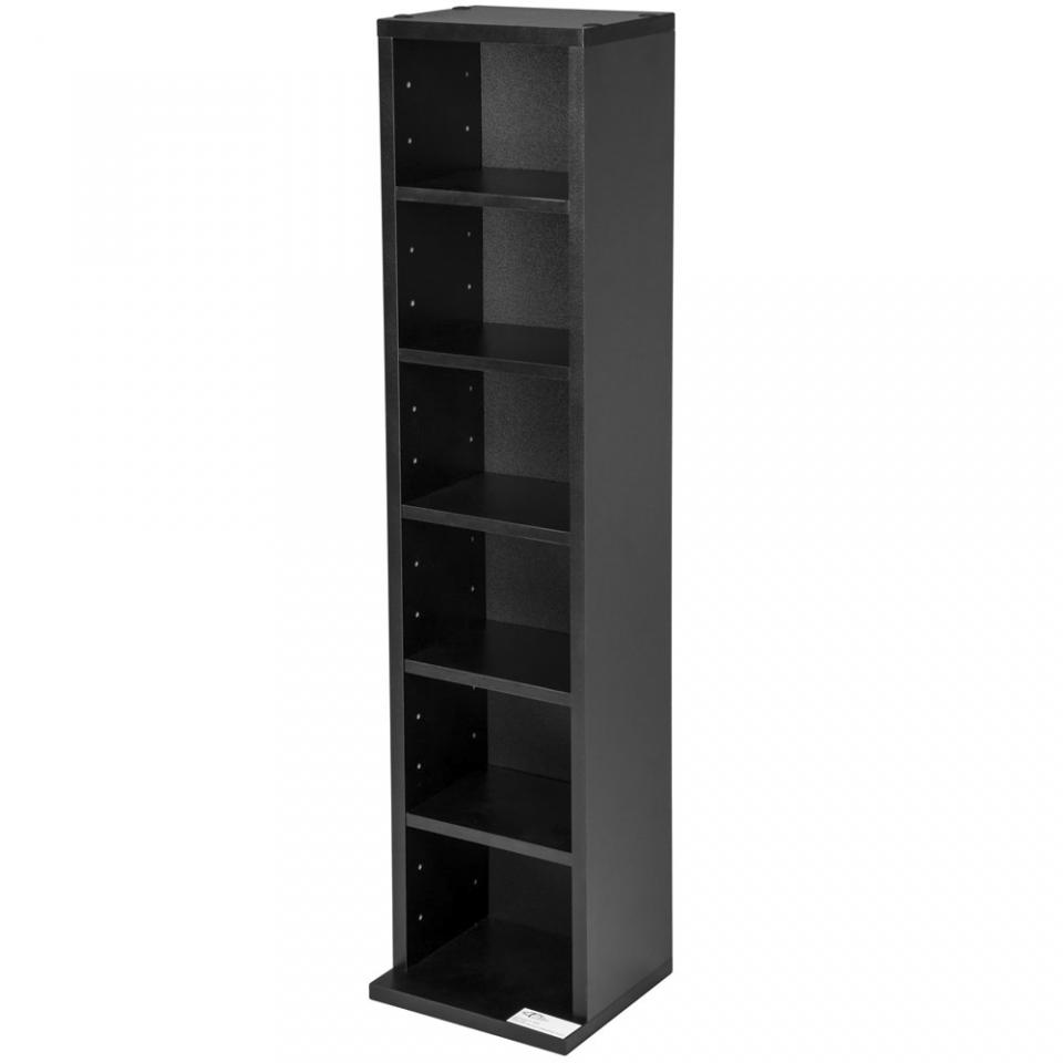 Meuble Range CD DVD, 5 Étagères de rangement ajust