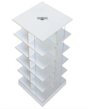 Musikstapler - Etagère pour CD H:87cm - blanc/FU c