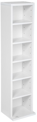 Meuble Range CD DVD, 5 Étagères de rangement ajust