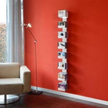 CD-arbre - Étagère murale II - blanc/9 rayon/LxPxH