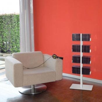 CD-arbre - Étagère murale petite - blanc/8 rayon/L