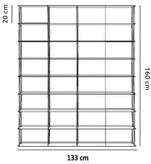 KRIPTONITE porte DVD murale KROSSING_1 133 x 160 c